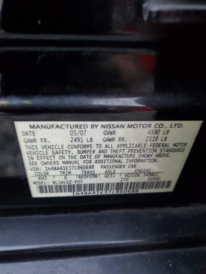 1N4BA41E37C860688 2007 Nissan Maxima Se