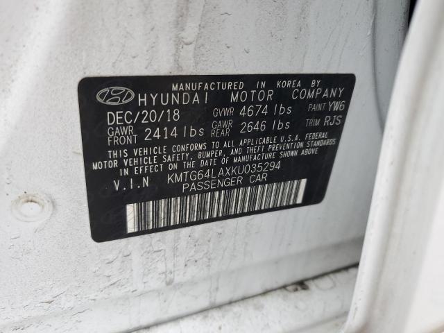 2019 GENESIS G70 ADVANC KMTG64LAXKU035294