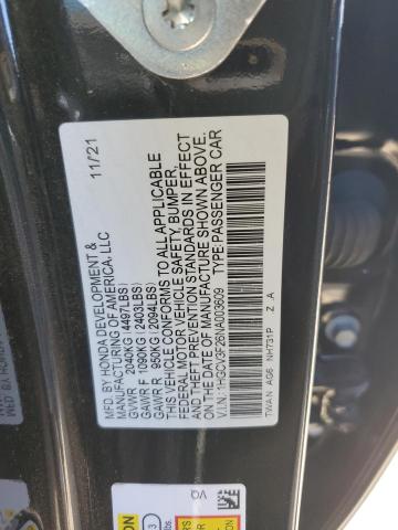 1HGCV3F26NA003609 | 2022 HONDA ACCORD HYB