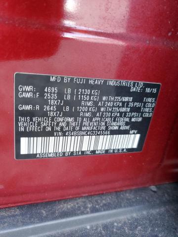 2016 SUBARU OUTBACK 2. - 4S4BSBNC4G3245566