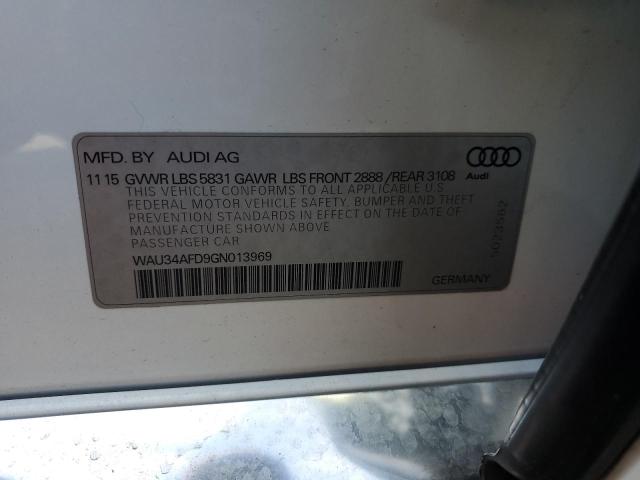 2016 AUDI A8 L QUATT - WAU34AFD9GN013969