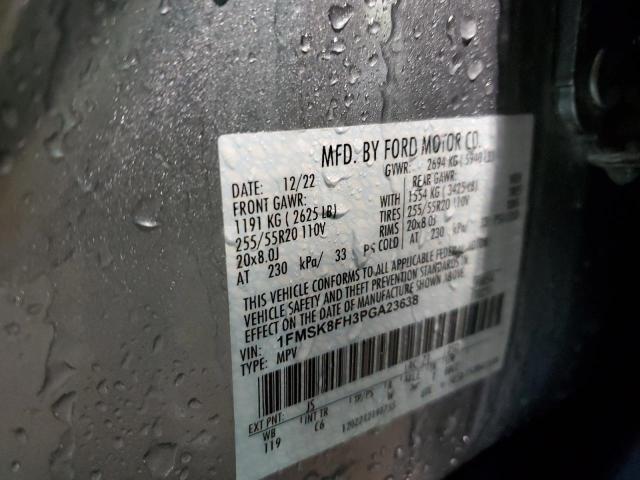 2023 FORD EXPLORER L - 1FMSK8FH3PGA23638