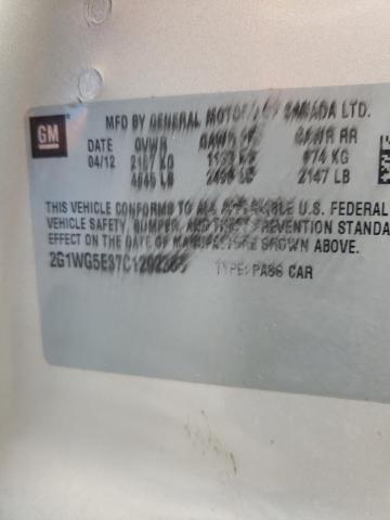 2012 Chevrolet Impala Lt VIN: 2G1WG5E37C1292365 Lot: 38875314