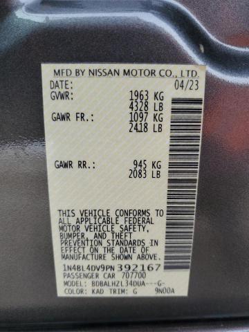 1N4BL4DV9PN392167 | 2023 NISSAN ALTIMA SV