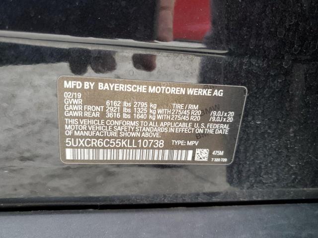 5UXCR6C55KLL10738 2019 BMW X5, photo no. 14