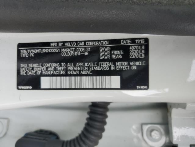 2017 VOLVO S60 T5 - YV140MTL6H2433251