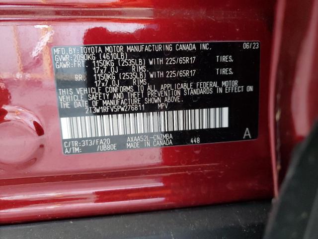 2T3W1RFV5PW276811 | 2023 TOYOTA RAV4 XLE