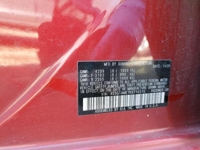 2022 SUBARU IMPREZA SP - 4S3GTAM61N3710315