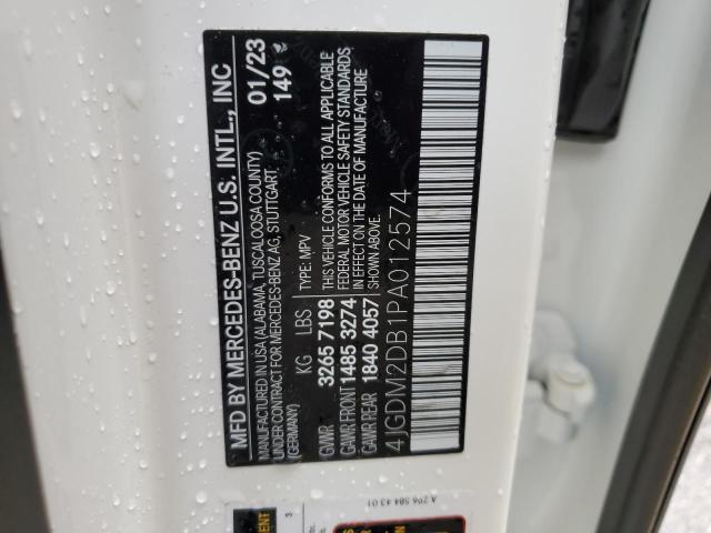  MERCEDES-BENZ EQS SUV 45 2023 Білий