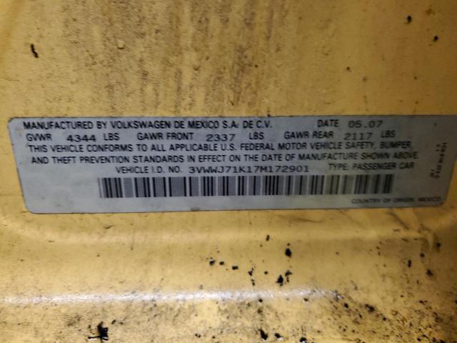 2007 Volkswagen Jetta Gli Option Package 1 VIN: 3VWWJ71K17M172901 Lot: 40303924