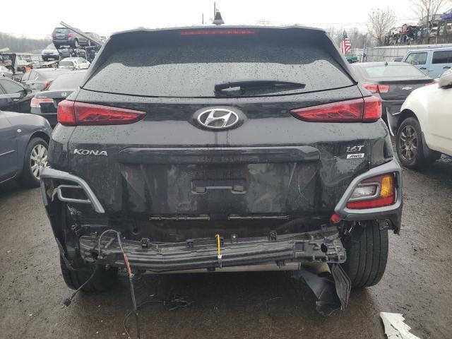 Lot #2505437041 2021 HYUNDAI KONA NIGHT salvage car