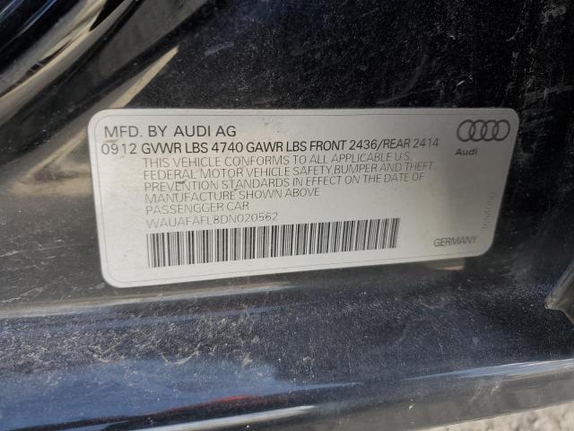 VIN WAUAFAFL8DN020562 2013 Audi A4, Premium no.12