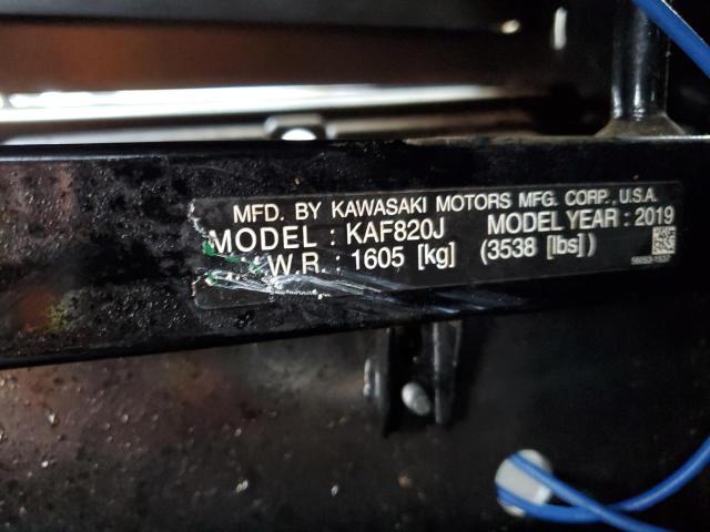 2019 KAWASAKI KAF820 J - JKBAFSJ17KB508517