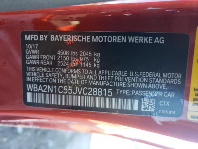 VIN WBA2N1C55JVC28815 2018 BMW 2 Series, M240I no.12