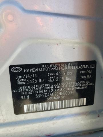 5NPEB4AC2EH880094 | 2014 HYUNDAI SONATA GLS