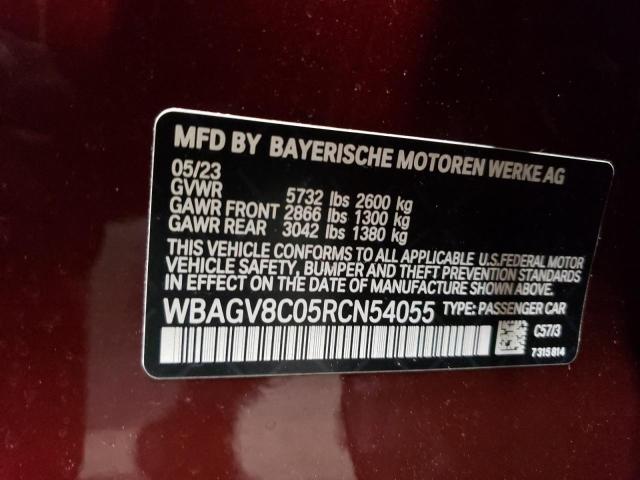 VIN WBAGV8C05RCN54055 2024 BMW 8 Series, M850XI no.13