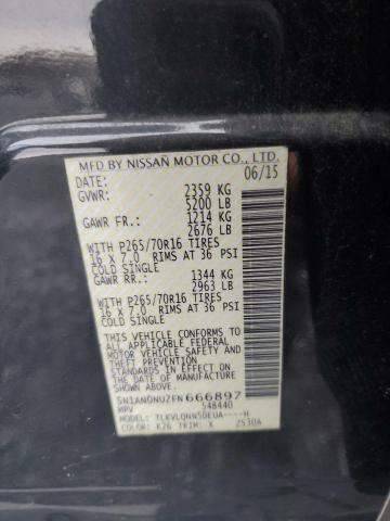 2015 NISSAN XTERRA X 5N1AN0NU2FN666897
