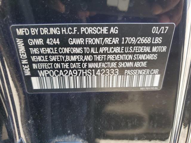 VIN WP0CA2A97HS142333 2017 Porsche 911, Carrera no.13