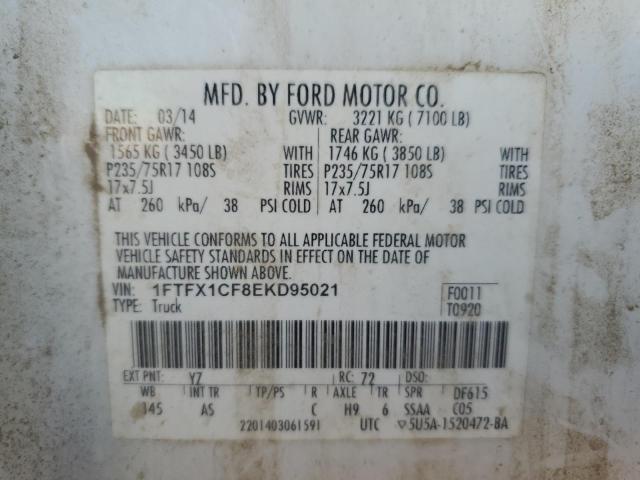 1FTFX1CF8EKD95021 | 2014 FORD F150 SUPER