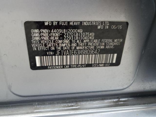 JF1VA1E63H9809642 | 2017 SUBARU WRX PREMIU