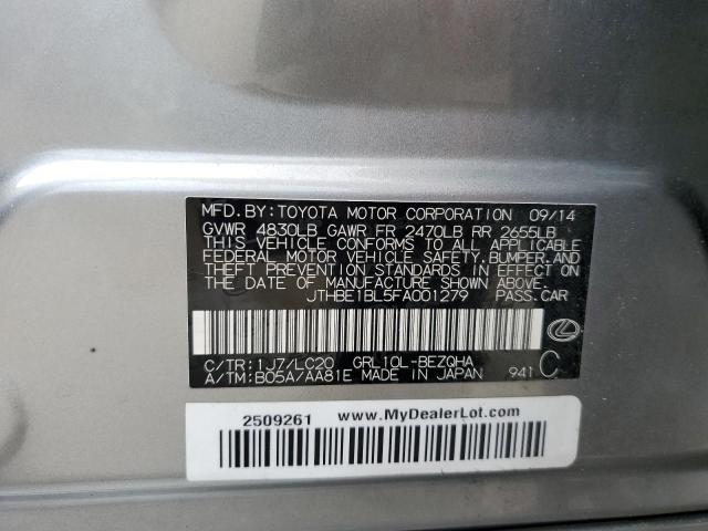 Седани LEXUS GS350 2015 Сріблястий