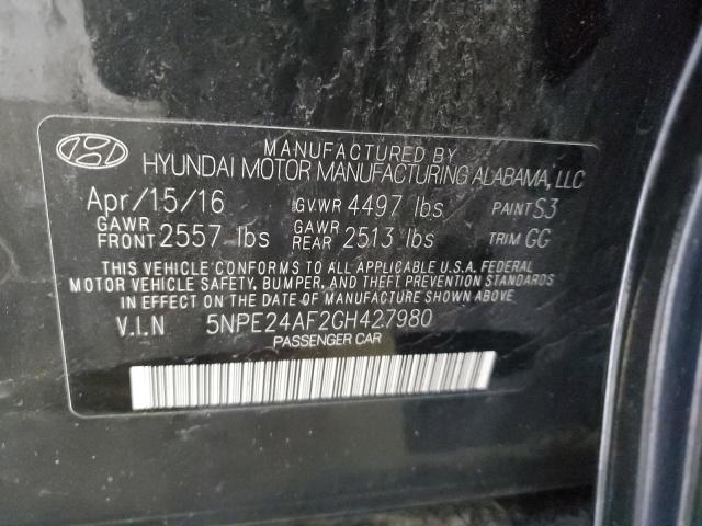 5NPE24AF2GH427980 | 2016 HYUNDAI SONATA SE