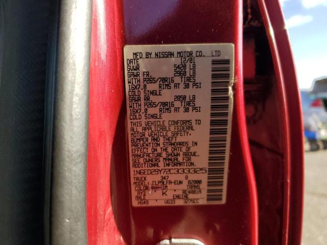 1N6ED29Y72C333325 2002 Nissan Frontier Crew Cab Xe