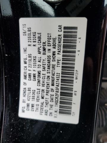 1HGCR2F85FA274522 | 2015 HONDA ACCORD EXL