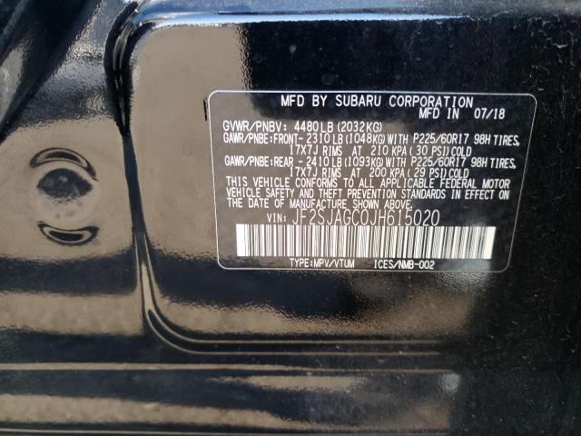 JF2SJAGC0JH615020 | 2018 SUBARU FORESTER 2