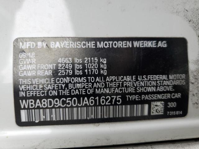 VIN WBA8D9C50JA616275 2018 BMW 3 Series, 330 XI no.12