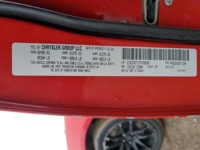 2015 DODGE CHARGER R/ - 2C3CDXCT1FH728936