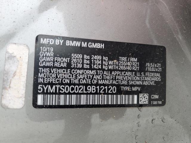 2020 BMW X3 M COMPE 5YMTS0C02L9B12120
