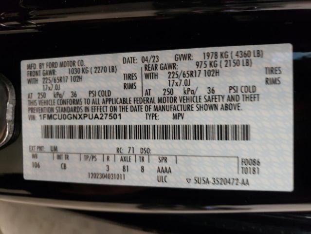 1FMCU0GNXPUA27501 | 2023 FORD ESCAPE ACT