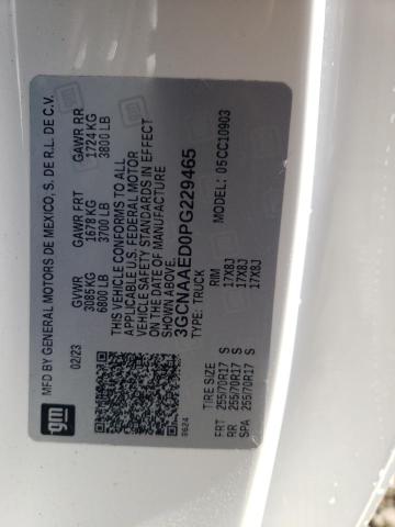 2023 CHEVROLET SILVERADO 3GCNAAED0PG229465