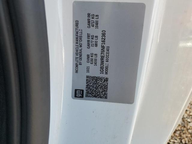 2022 Chevrolet Silverado C3500 VIN: 1GB3WRE76NF162360 Lot: 38011464