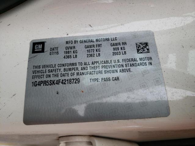 2015 BUICK VERANO CON 1G4PR5SK4F4218729