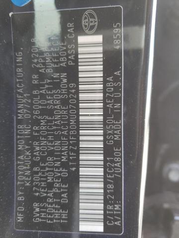 2021 TOYOTA AVALON TRD 4T1FZ1FB0MU070249