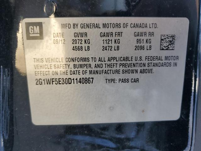 2013 Chevrolet Impala Ls VIN: 2G1WF5E30D1140867 Lot: 55540194