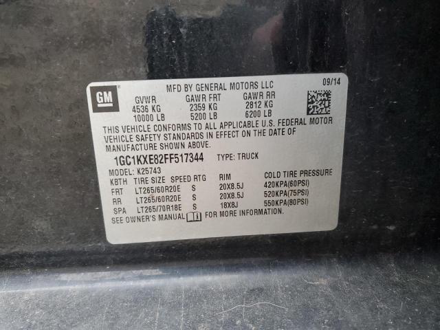 2015 CHEVROLET SILVERADO2 1GC1KXE82FF517344