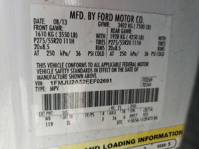 1FMJU2A52EEF02691 2014 Ford Expedition Limited