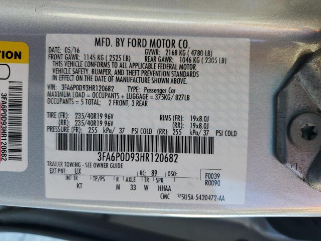 3FA6P0D93HR120682 2017 FORD FUSION - Image 12