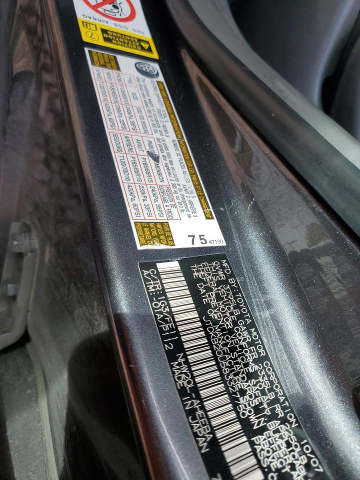 JTDKB20U583327750 2008 Toyota Prius