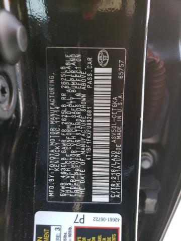 VIN 4T1BF1FKXFU892681 2015 Toyota Camry, LE no.12