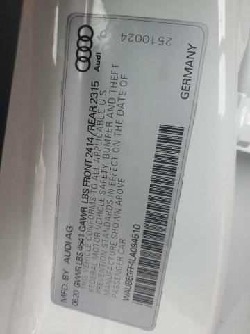 2020 AUDI A3 S-LINE - WAUBEGFF4LA094510