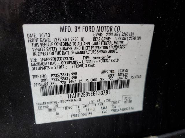 1FAHP2E85EG133785 | 2014 FORD TAURUS SEL