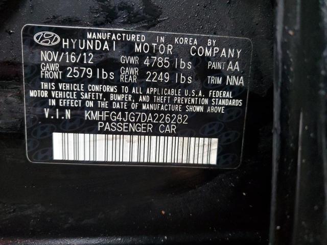 Lot #2456671924 2013 HYUNDAI AZERA salvage car