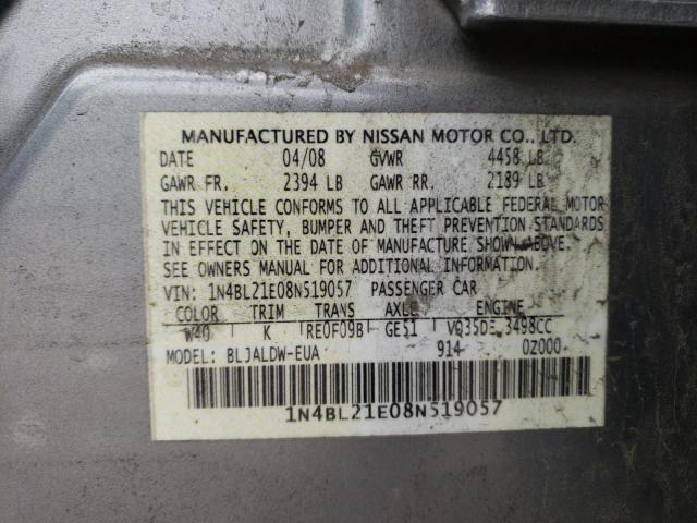 1N4BL21E08N519057 2008 Nissan Altima 3.5Se