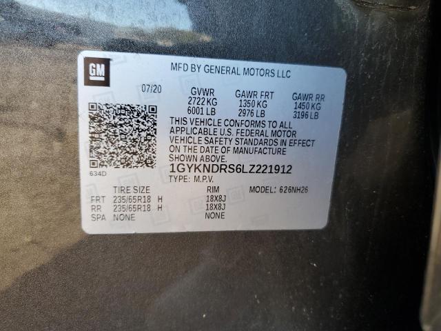 1GYKNDRS6LZ221912 2020 Cadillac Xt5 Premium Luxury