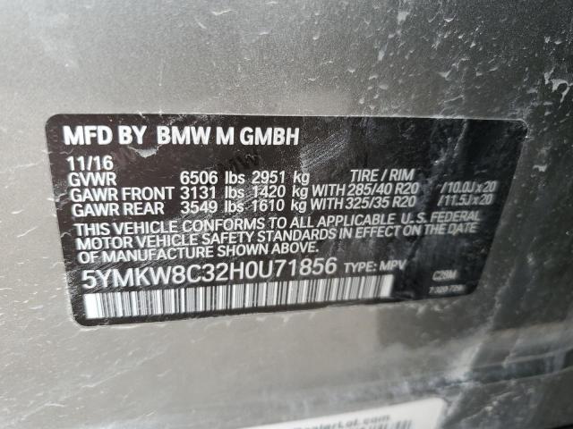 5YMKW8C32H0U71856 2017 BMW X6 - Image 12