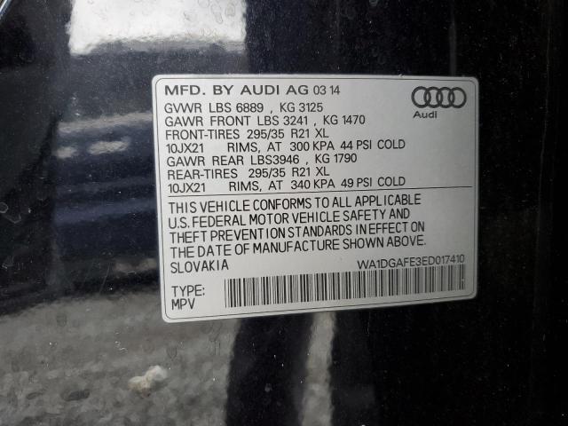 Lot #2404484275 2014 AUDI Q7 PRESTIG salvage car